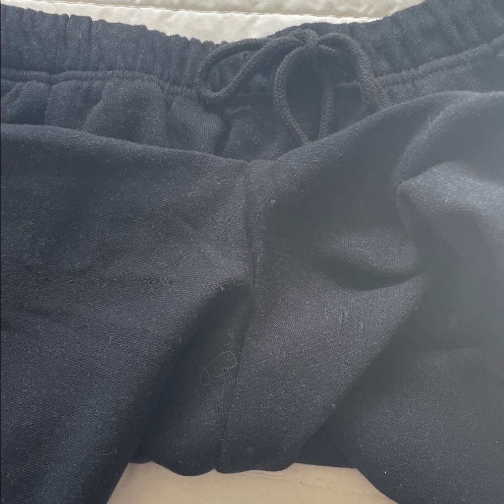 NWT Old Navy Wide Leg Sweatpants Black Jack Lounge Athleisure Comfy Joggers - M - Picture 8 of 12
